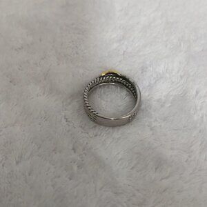 David Yurman X Crossover Band (Sterling Silver/18K Gold), Size 6